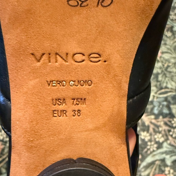 Vince Black Leather Flats - Picture 5 of 6